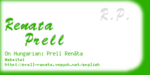 renata prell business card